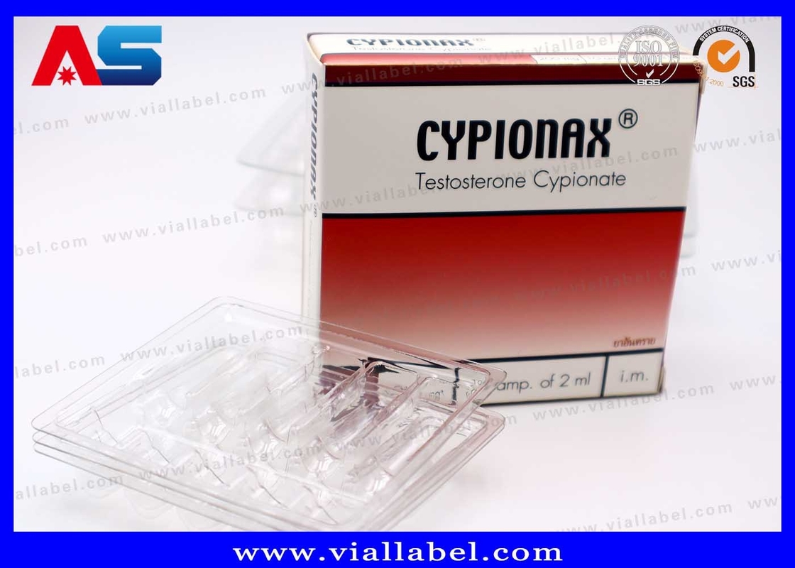 CMYK φαρμακευτική συσκευασία για 10 φαρμακεία 1 ml φαρμακείο χαρτιού και πλαστικό δίσκο