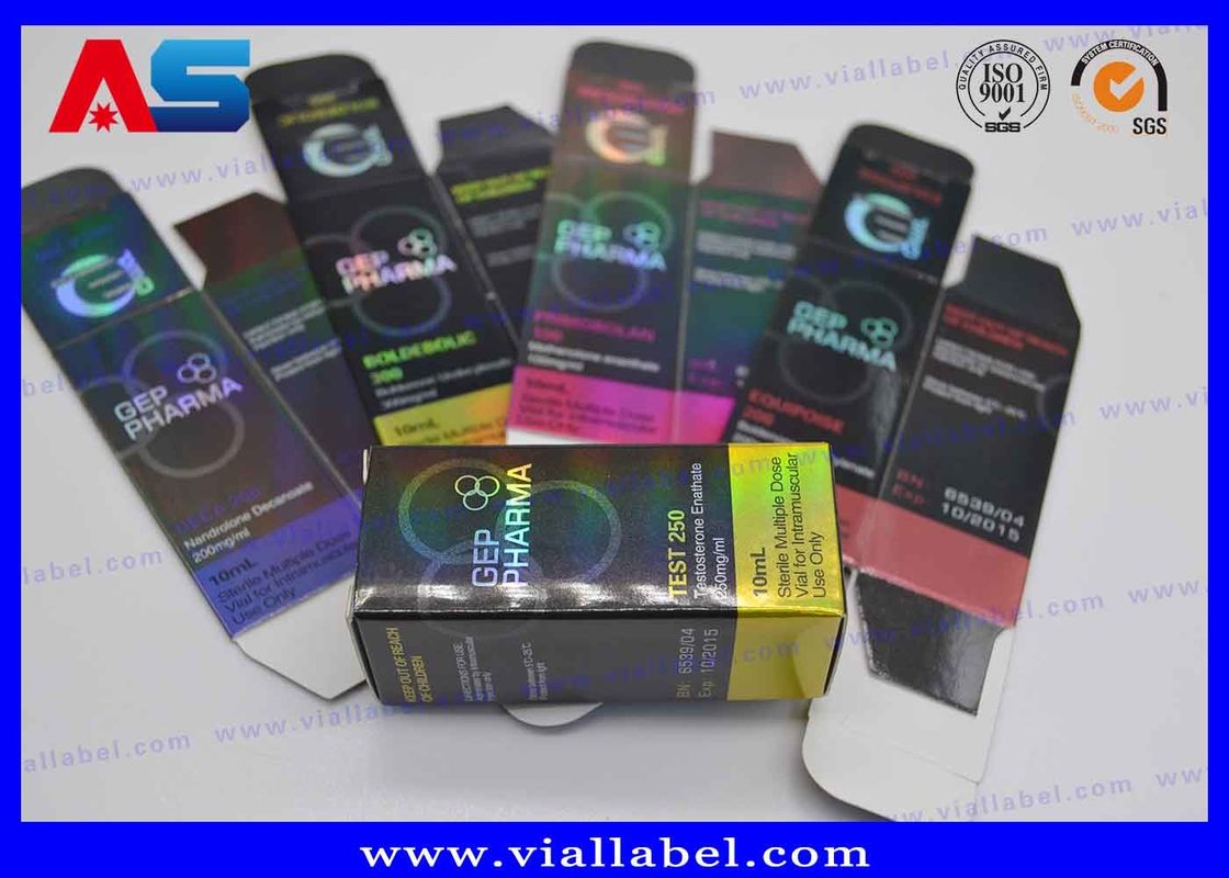 Τύπο ολογραφίας λέιζερ UV Spot 10ml Φιαλίδια κιβώτια και ετικέτες ετικέτες 10ml γρασίδι ρολό