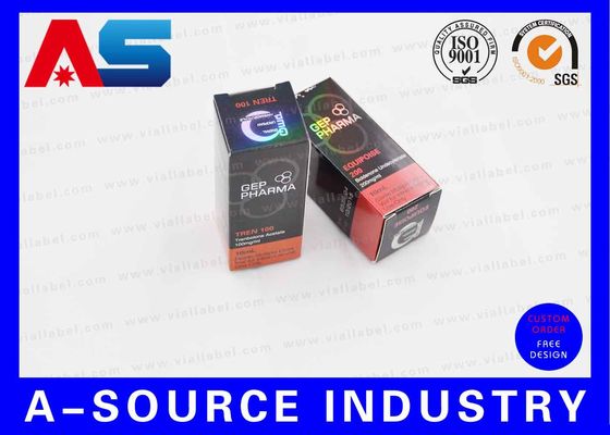 Επαγγελματικός Σχεδιασμός Ετικετών Συσκευασίας Φαρμακευτικών Προϊόντων Επωνύμων για Κουτιά Εκτύπωση CMYK / φιαλίδια πεπτιδίων
