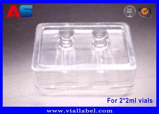 Συσκευασία φυσαλίδων peptides, πλαστικά δισκάκια για συγκράτηση 2 φιαλιδίων των 2ml, φιλικό προς το περιβάλλον υλικό πάχους 50um
