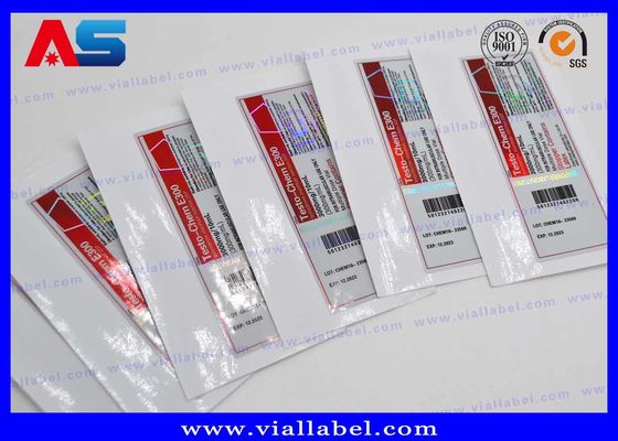 Αδιάβροχο 10ml πλήρες χρώμα ετικετών φιαλιδίων 4C για το στεροειδές φαρμακευτικό είδος